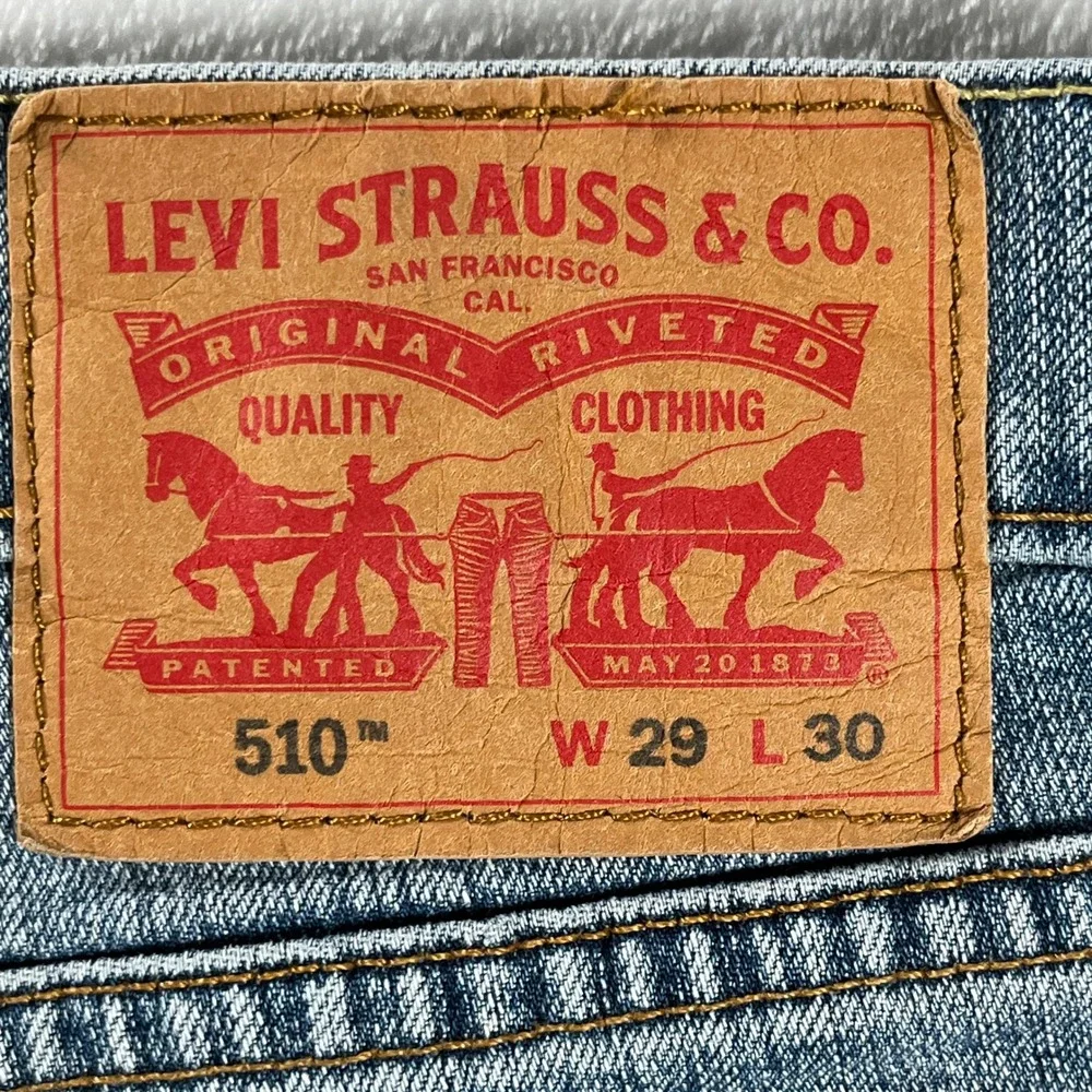 Levi's 510 Skinny Light‎ Wash Jeans Streetwear W29 L30